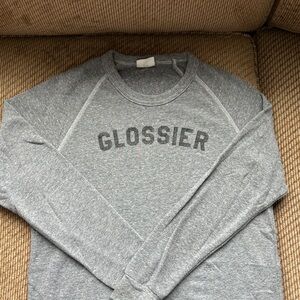 Glossier Gray Women’s SuperSoft Crewneck Sweater